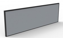 Deluxe Rapid Infinity Desk Mount Screen. Grey Fabric : Black Frame